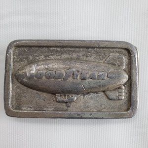 Vintage GoodYear Blimp Belt Buckle 1974